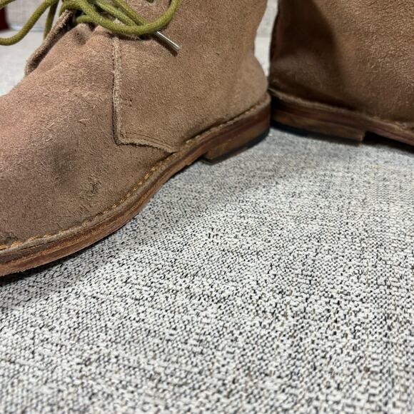 Gee WaWa By Anthropology Brown Suede Round Toe Lace Up Ankle Chukka Boots SZ 10 - Picture 3 of 11